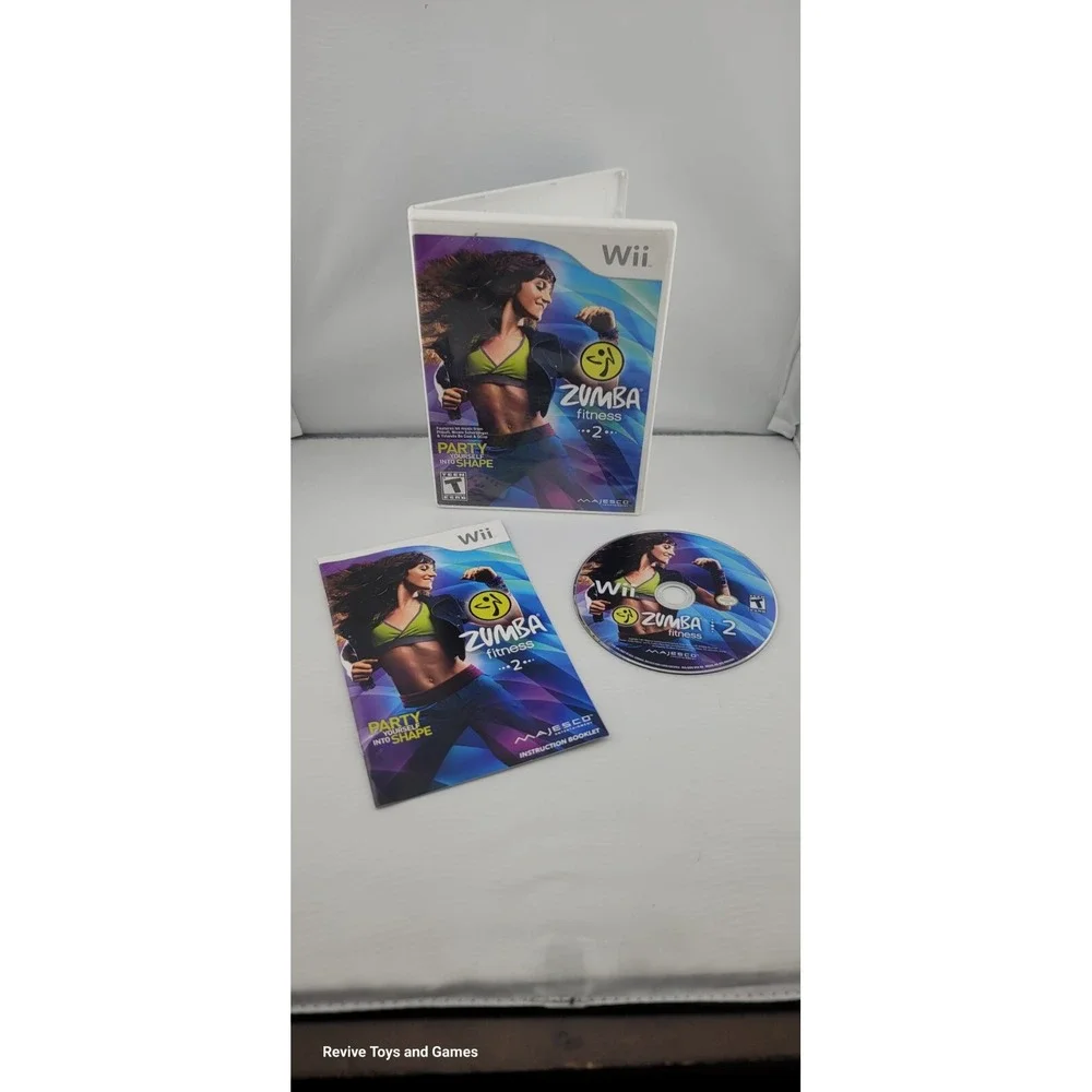 Zumba Fitness 2 (Nintendo Wii, 2011) CIB Complete Tested and Working Great Cond.